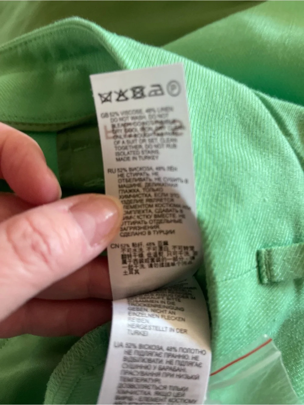 Reiss Mint Green Tailored Blazer and Wide-Leg Pants Set - blazer 8, pant 6 - Picture 10 of 16